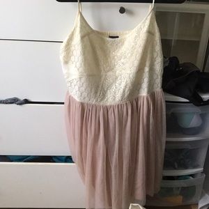 White and pink dress